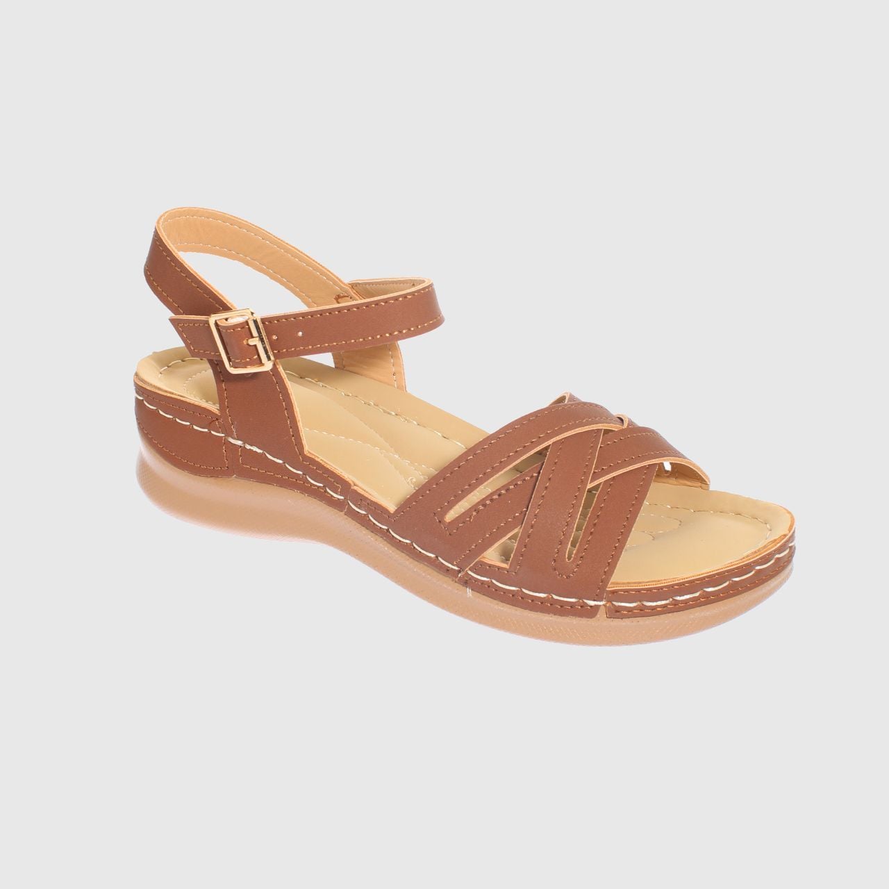 SANDALIA PLATAFORMA CAFE VIA FRANCA ART. 52109B30926DBROWN - 1