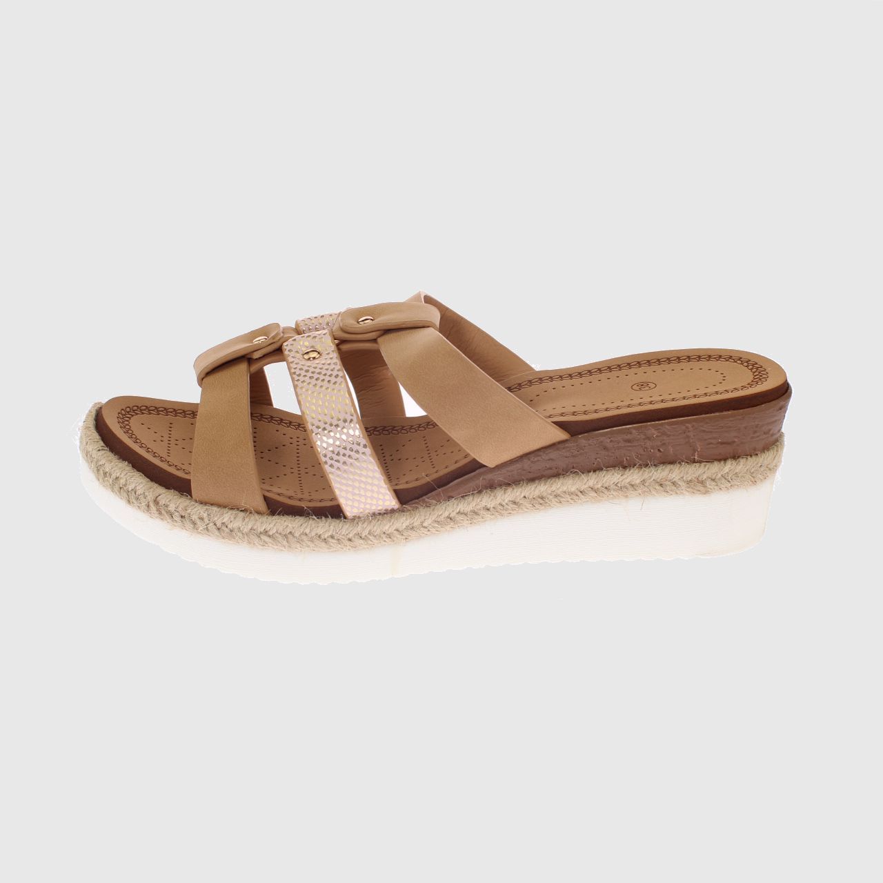 SANDALIA KAKI VIA FRANCA ART. 52109B30930KHAKI - 2