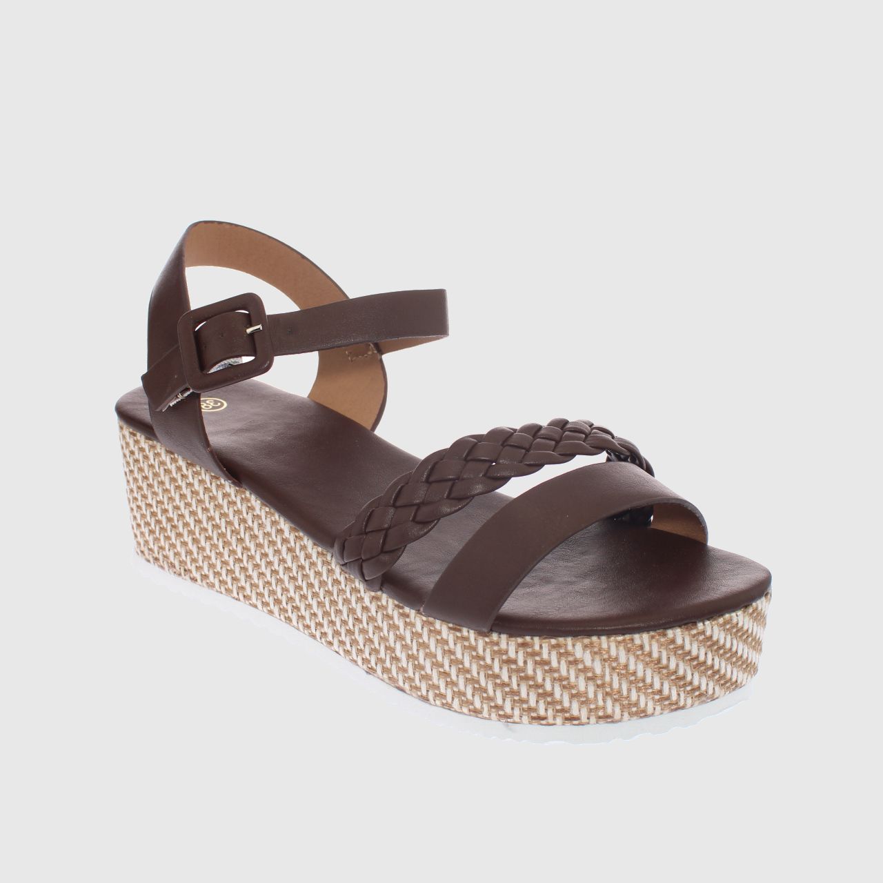 SANDALIAS MUJER VÍA FRANCA CAFÉ OSCURO PLATAFORMA ART. 52111B1155DBROWN - 1