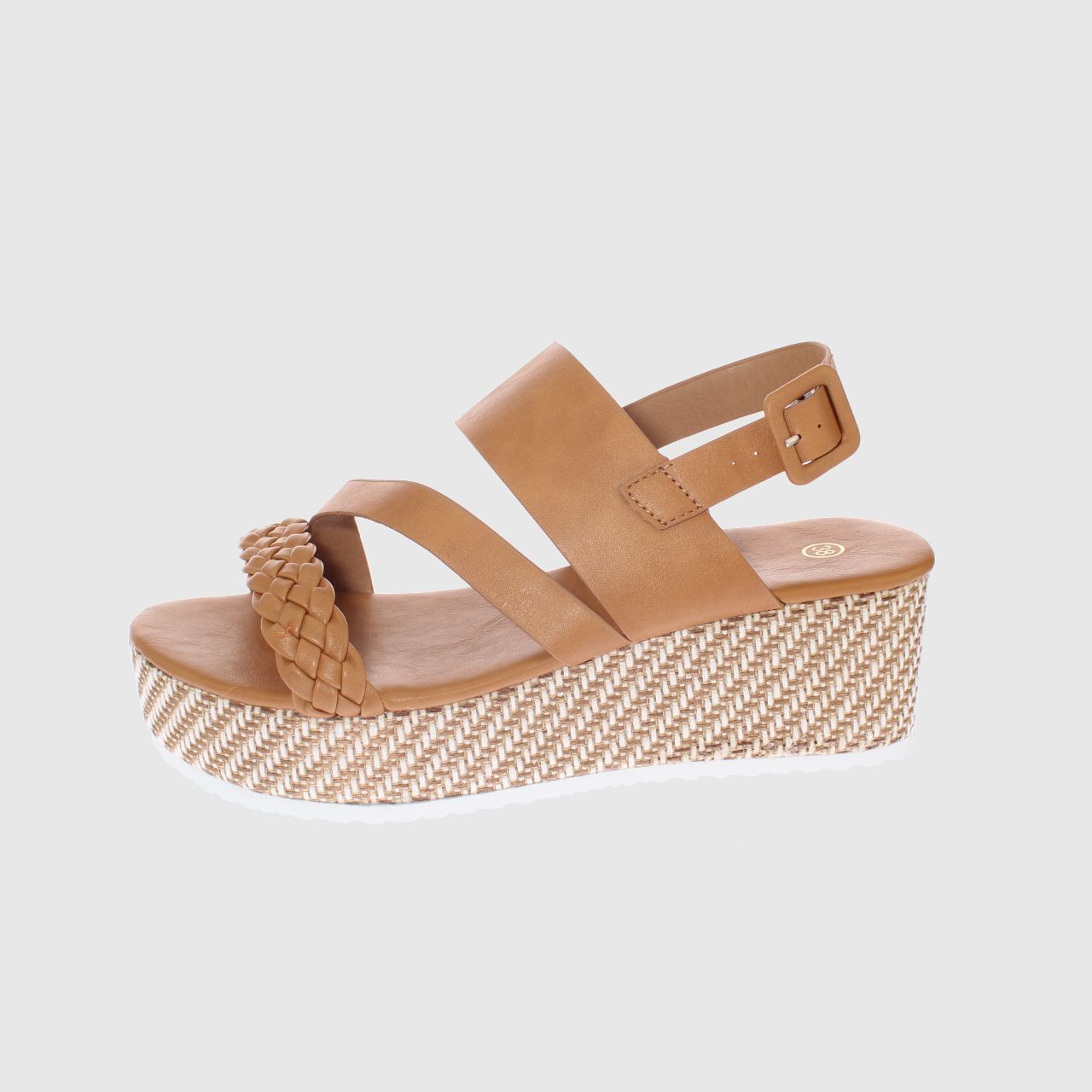 SANDALIAS MUJER VÍA FRANCA CAFÉ PLATAFORMA ART. 52111B1156YBROWN - 2