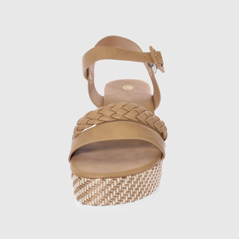 SANDALIAS MUJER VÍA FRANCA PLATAFORMA KHAKI ART. 52111B1155KHAKI - 3