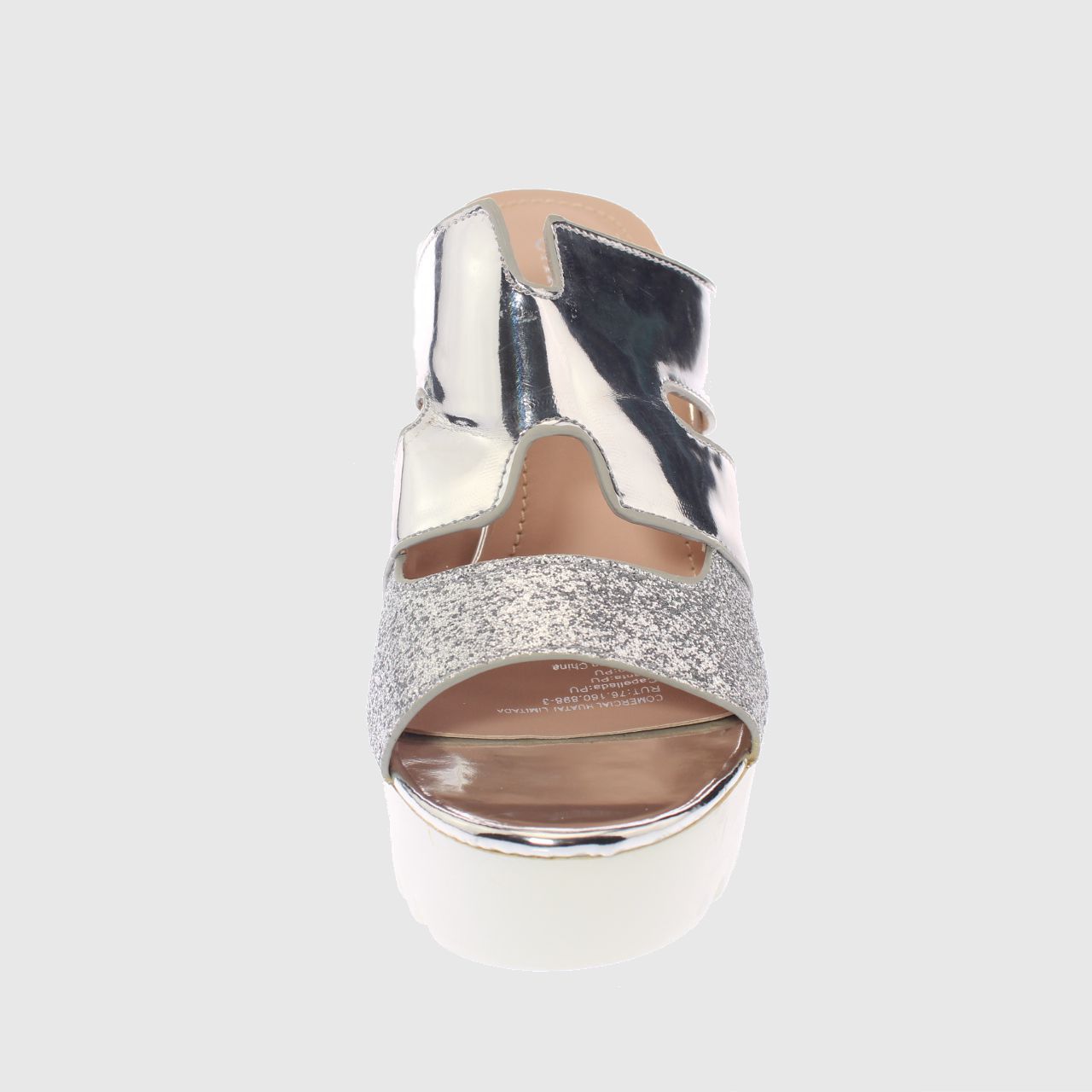 SANDALIAS MUJER VIA FRANCA TACO PLATA CARBIN ART. 5YJ0382SILVER - 3