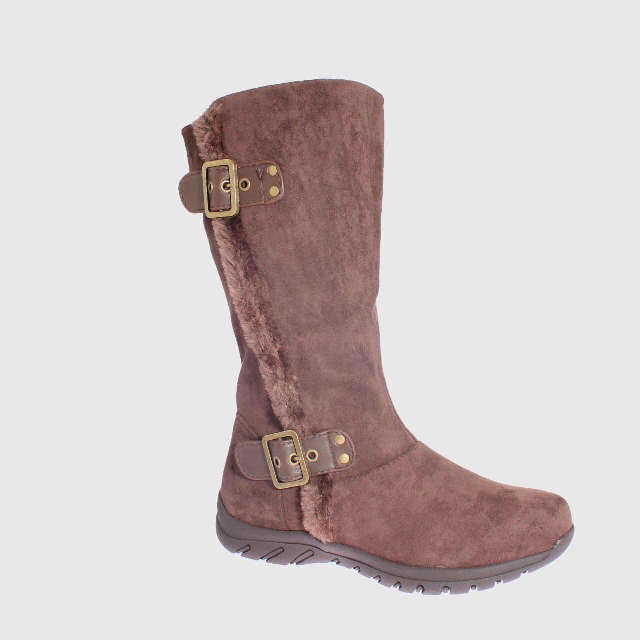 BOTAS MUJER VÍA FRANCA CAFÉ 2 HEBILLAS CELLINA ART. 521JS01BROWN - 1