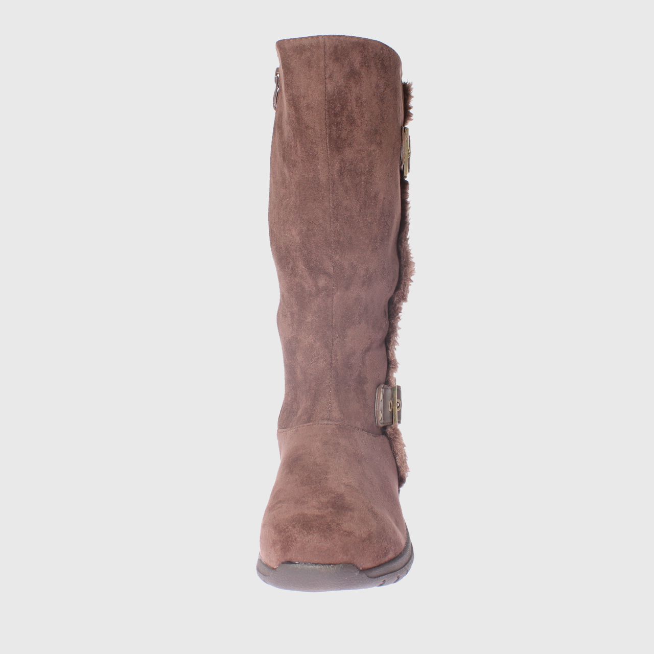 BOTAS MUJER VÍA FRANCA CAFÉ 2 HEBILLAS CELLINA ART. 521JS01BROWN - 3