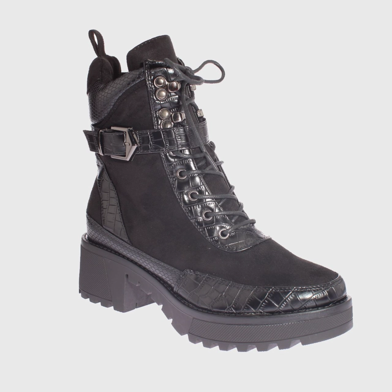 BOTÍN NEGRO ARMY CELLINA ART. 519JS02BLACK CASUAL - 1
