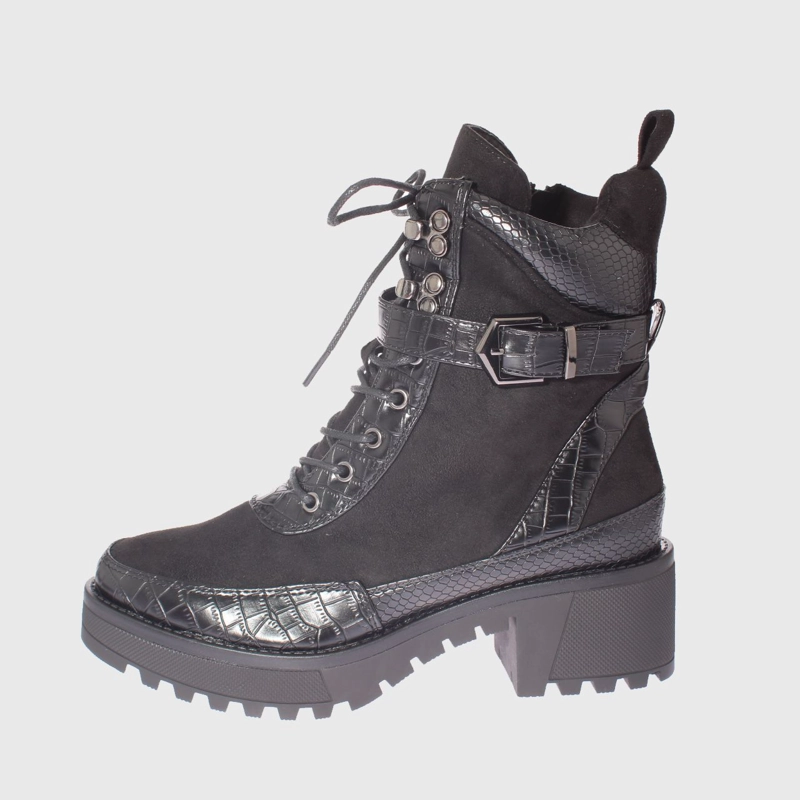 BOTÍN NEGRO ARMY CELLINA ART. 519JS02BLACK CASUAL - 2