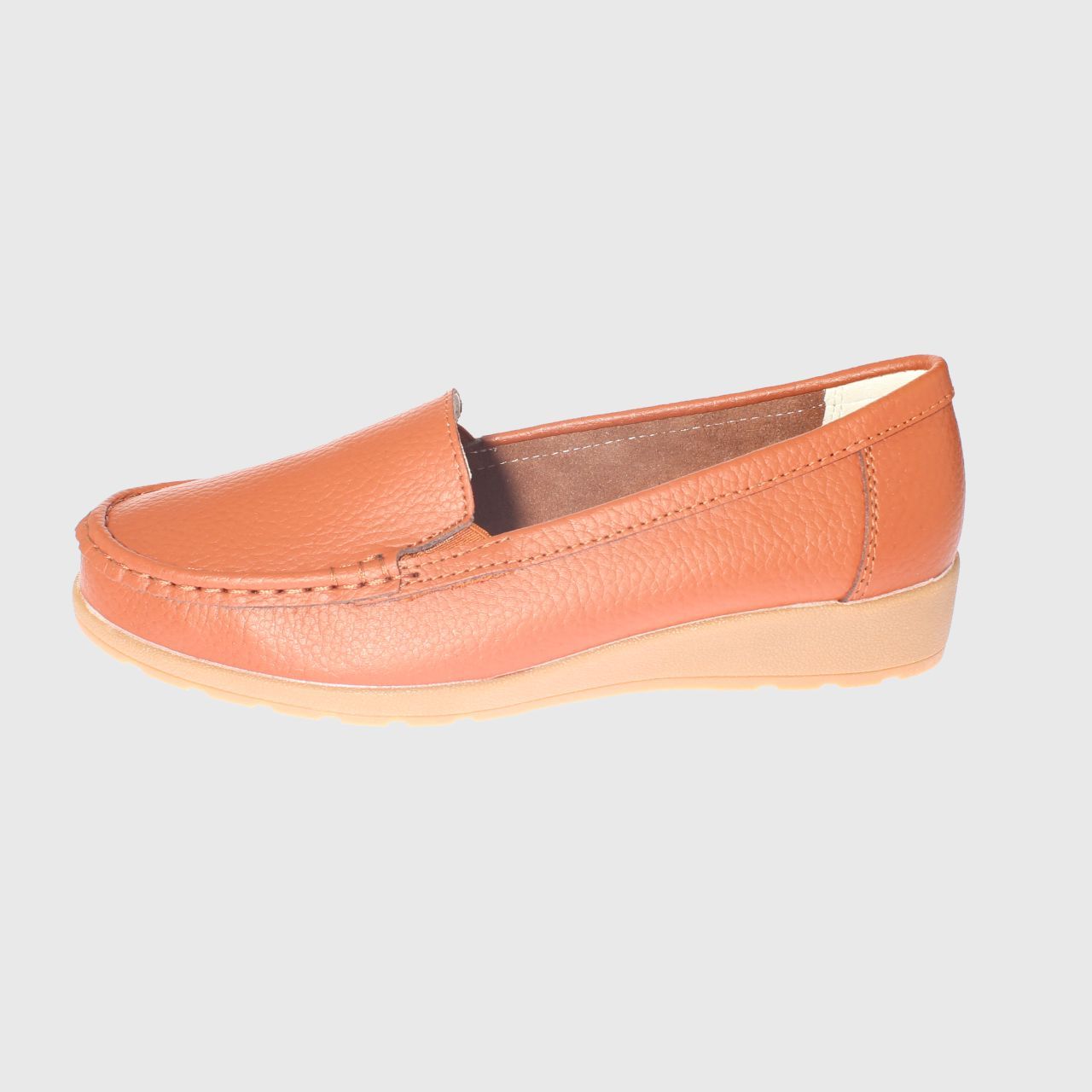 MOCASINES MUJER VIA FRANCA CUERO CAMEL MARCHE ART. 5LO120 - 2