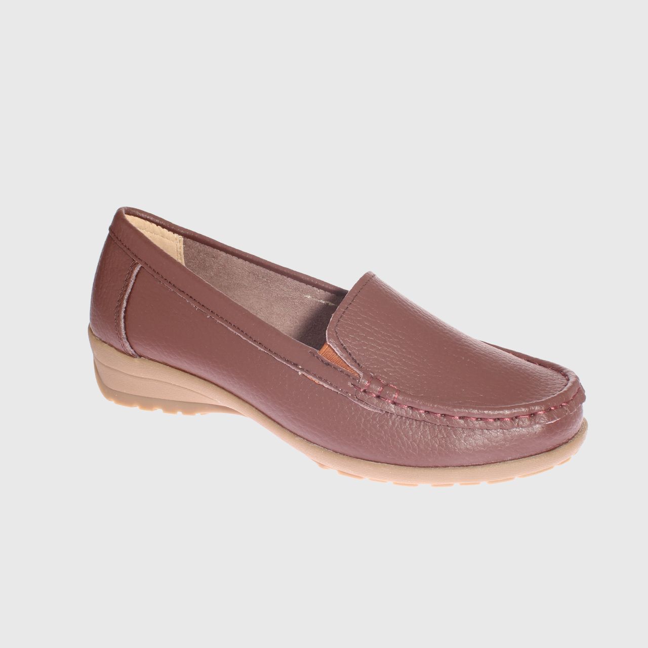 MOCASINES MUJER VIA FRANCA CUERO CAFÉ MARCHE ART. 5LO434BROWN - 1
