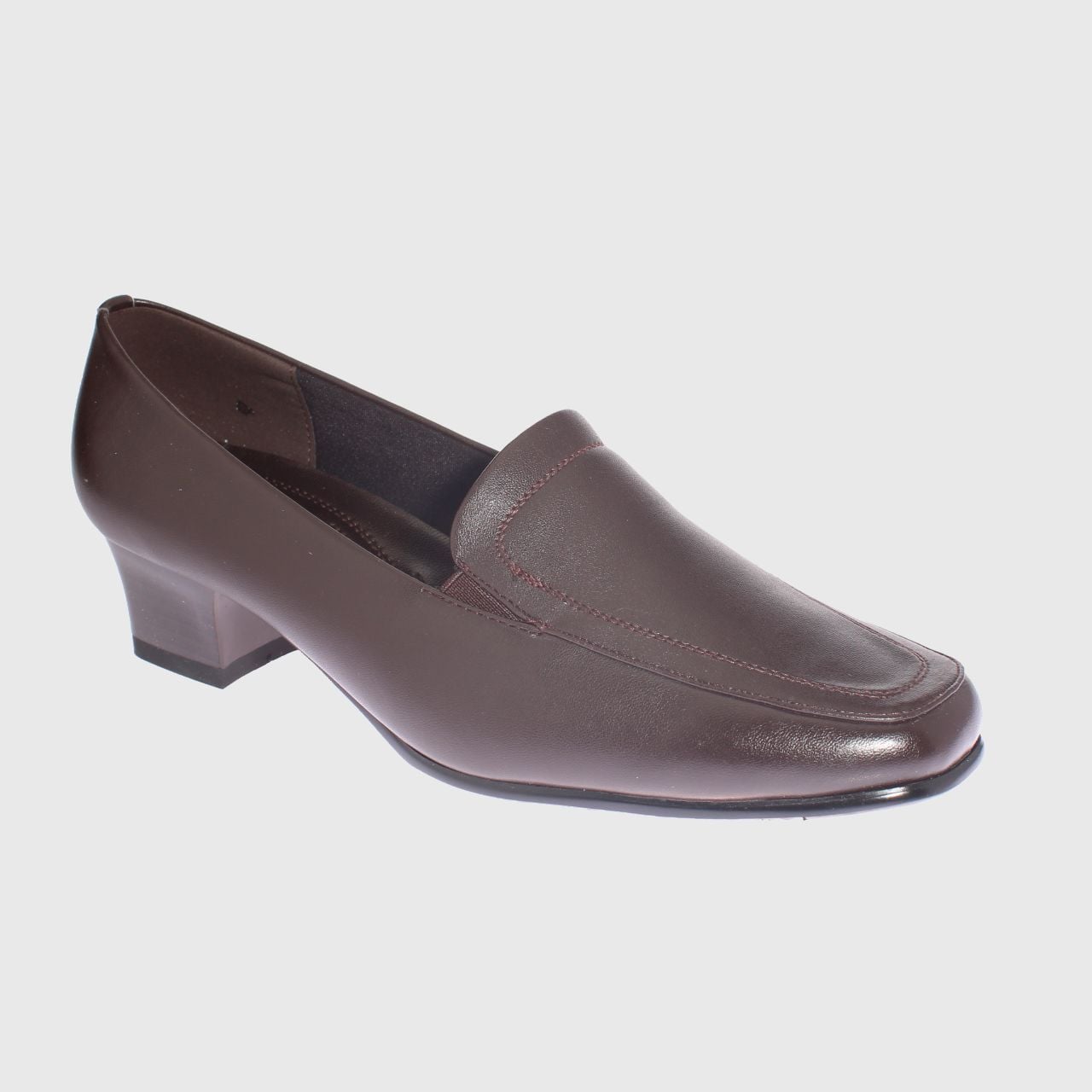 MOCASINES MUJER VIA FRANCA TACO CAFÉ ART. 5MJ02BLACK - 1