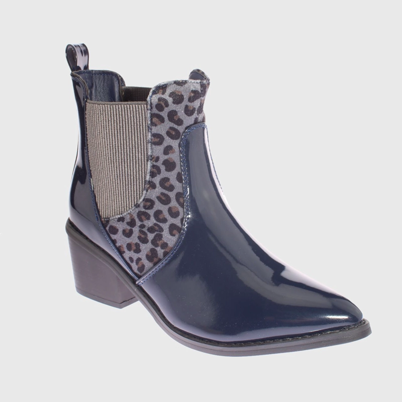BOTIN VIA FRANCA AZUL MARINO ANIMAL PRINT NAVY ART. 52105B30421SLNAVY URBANO