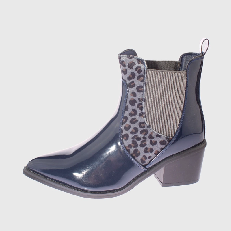 BOTÍN VÍA FRANCA AZUL MARINO ANIMAL PRINT NAVY ART. 52105B30421SLNAVY URBANO - 2