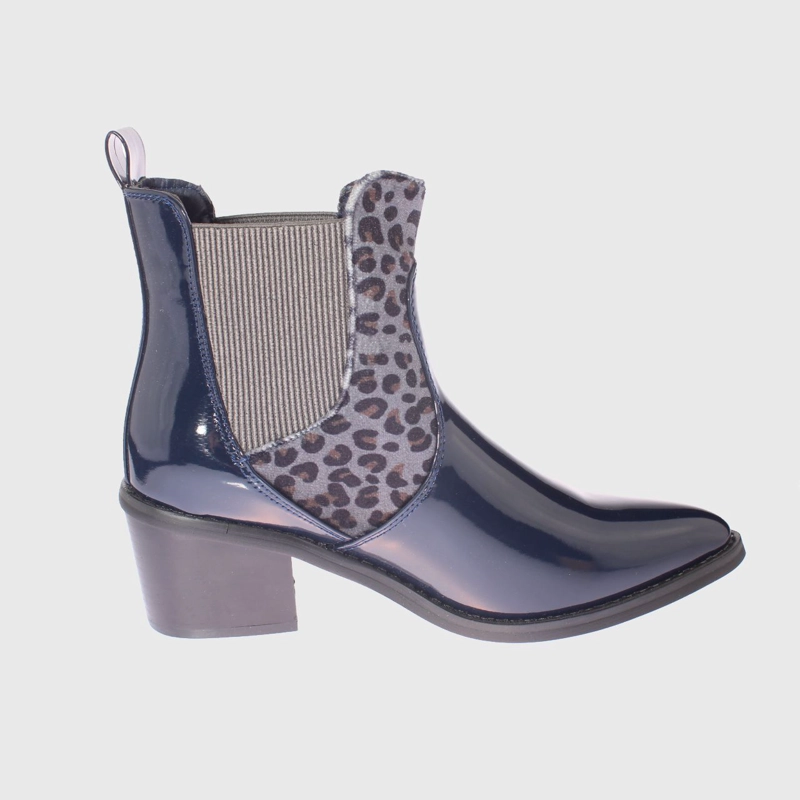 BOTÍN VÍA FRANCA AZUL MARINO ANIMAL PRINT NAVY ART. 52105B30421SLNAVY URBANO - 4