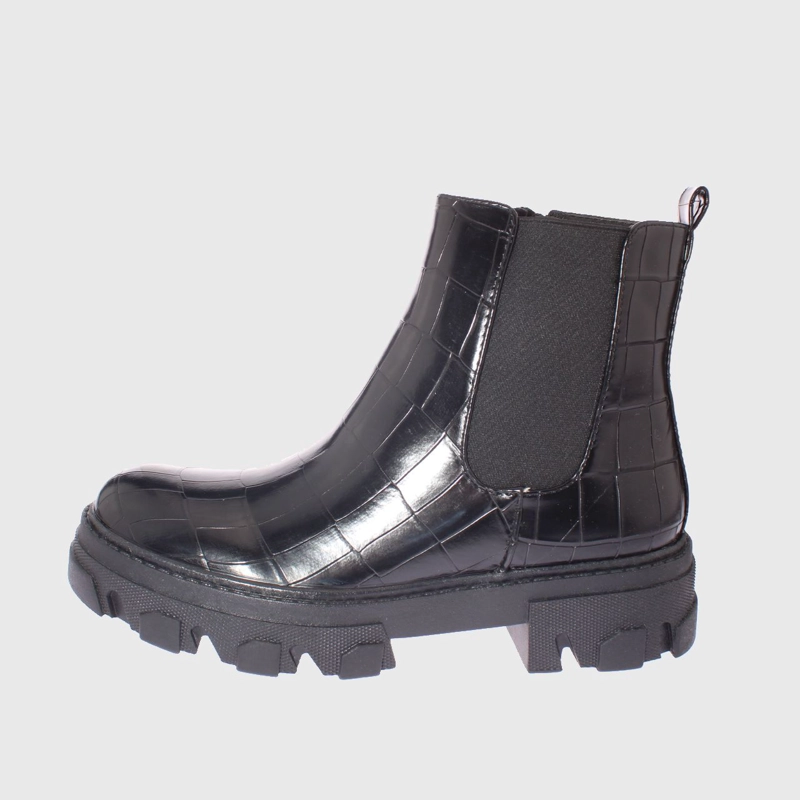 BOTÍN NEGRO CROCO I-RUN ART. 5G9367F1 CASUAL - 2