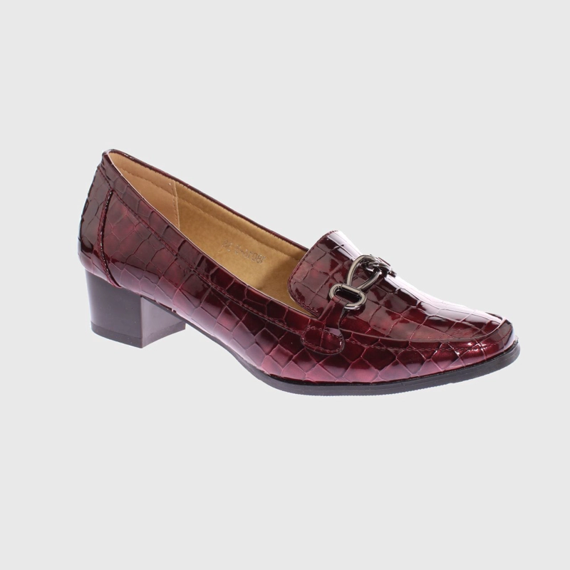 MOCASINES MUJER VIA FRANCA BURDEO TACO ART. 5180163BUNGUNDY - 1