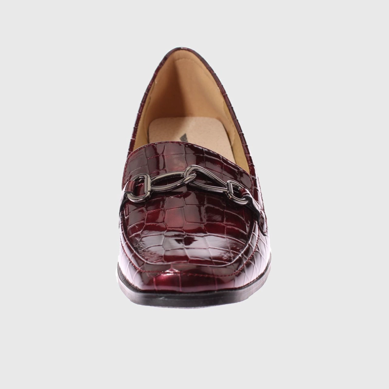 MOCASINES MUJER VIA FRANCA BURDEO TACO ART. 5180163BUNGUNDY - 3