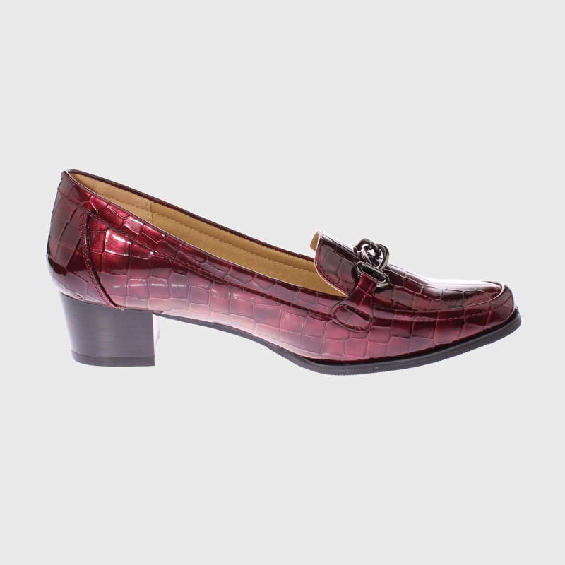 MOCASINES MUJER VIA FRANCA BURDEO TACO ART. 5180163BUNGUNDY - 4