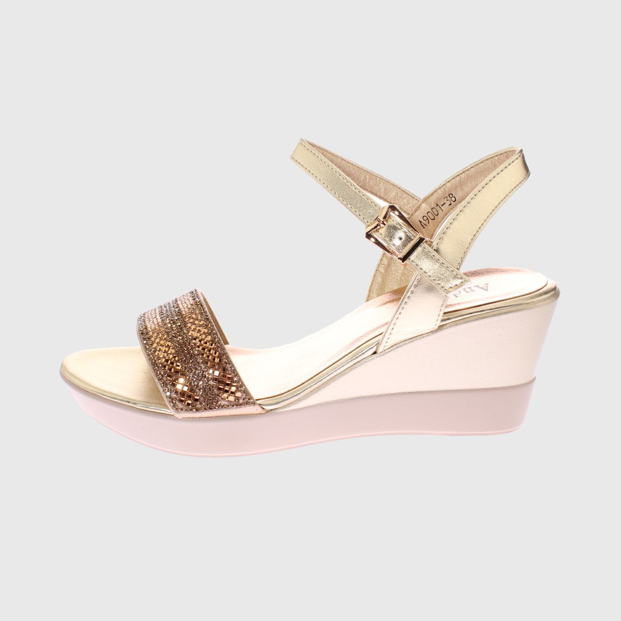 SANDALIAS MUJER VÍA FRANCA DORADO FIESTA ANDARINA ART. 5A9001GOLD - 2