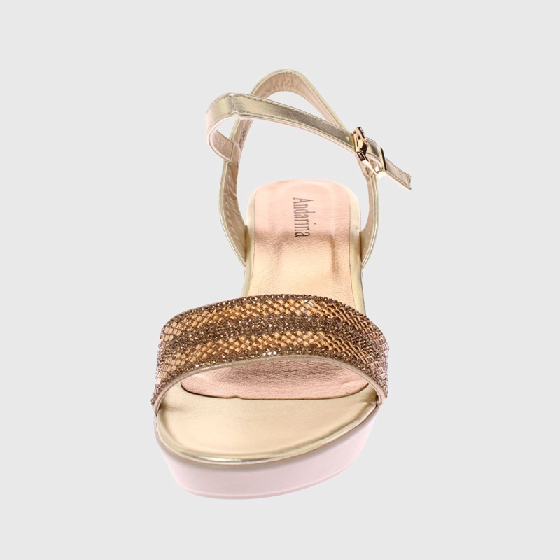 SANDALIAS MUJER VÍA FRANCA DORADO FIESTA ANDARINA ART. 5A9001GOLD - 3