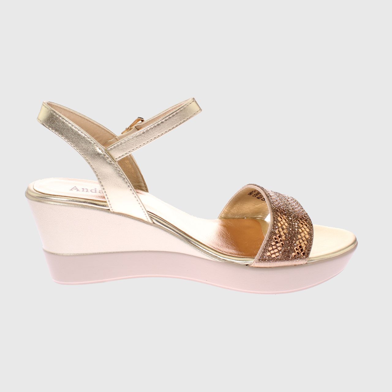 SANDALIAS MUJER VÍA FRANCA DORADO FIESTA ANDARINA ART. 5A9001GOLD - 4