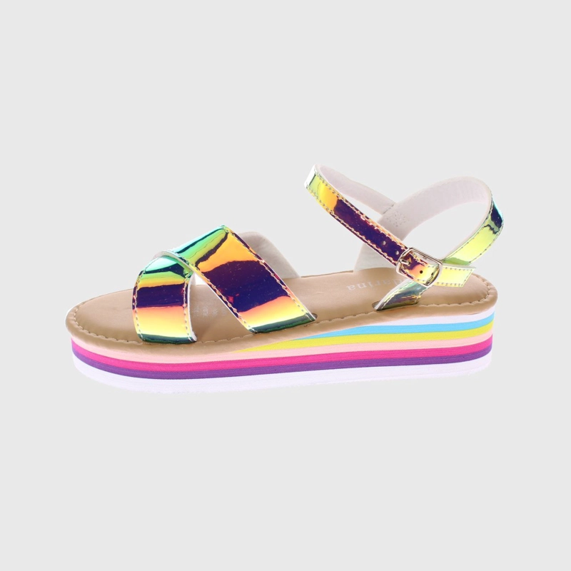 SANDALIAS NIÑA VÍA FRANCA DORADO TORNASOL ANDARINA ART. 3SY029GOLD - 2