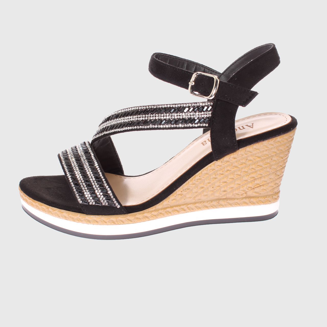 SANDALIAS MUJER VÍA FRANCA NEGRO TERRAPLÉN ANDARINA ART. 5A89835BLACK - 2
