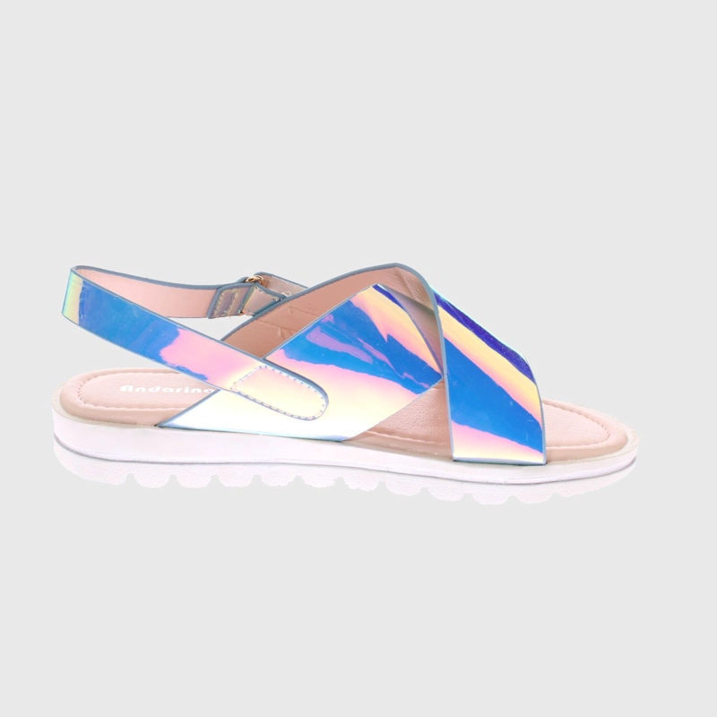 SANDALIAS NIÑA VÍA FRANCA PLATA TORNASOL ANDARINA ART. 3SM001LSILVER - 4