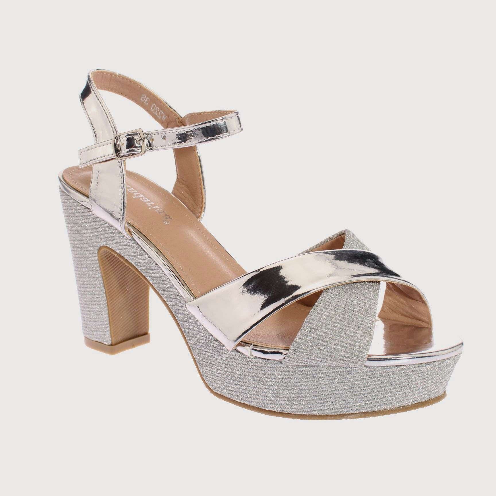 SANDALIAS MUJER VÍA FRANCA PLATEADO FIESTA ANDARINA ART. 5W220SILVER - 1
