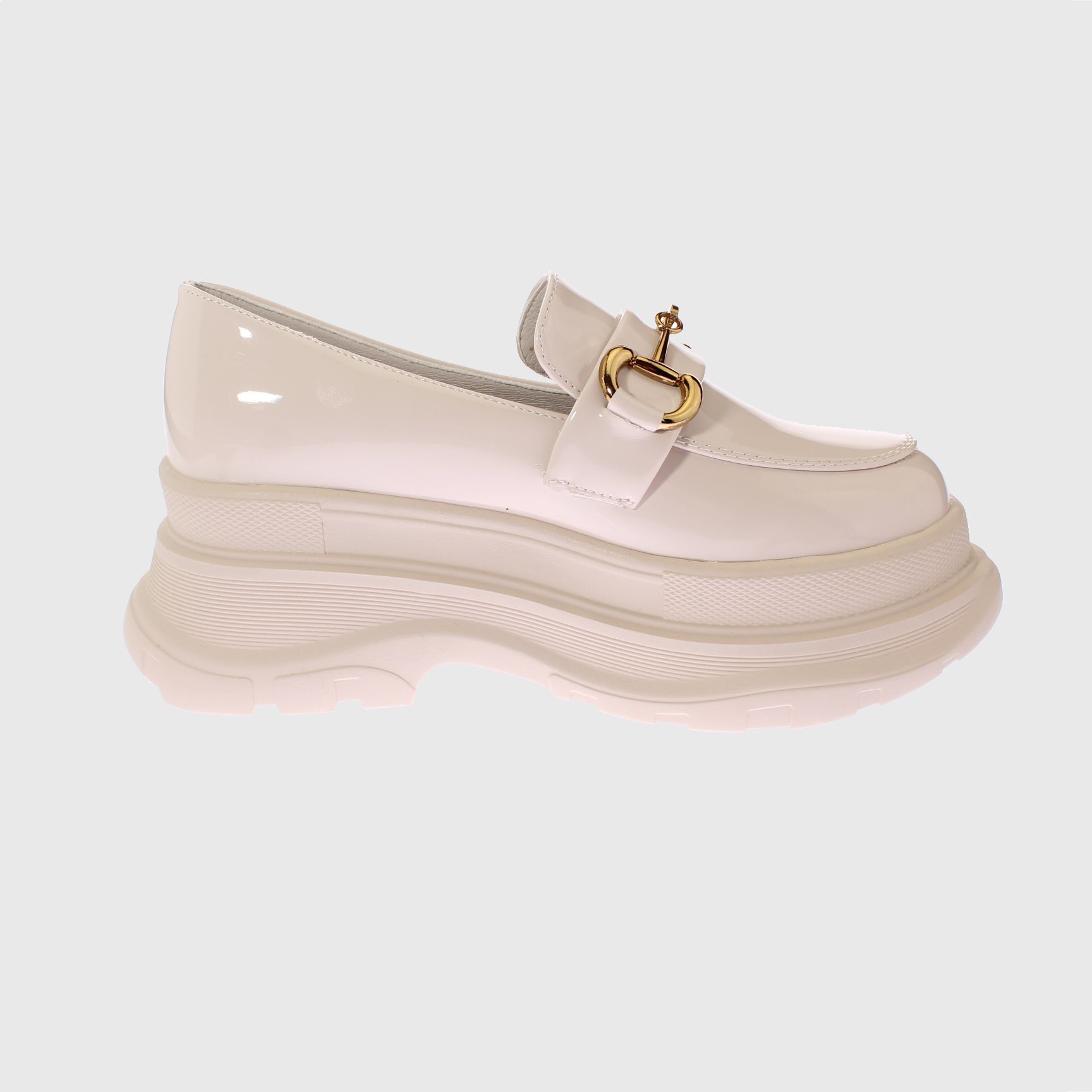 MOCASINES MUJER VIA FRANCA BLANCO TERRAPLEN ART. 52111B31270BEIGE - 4