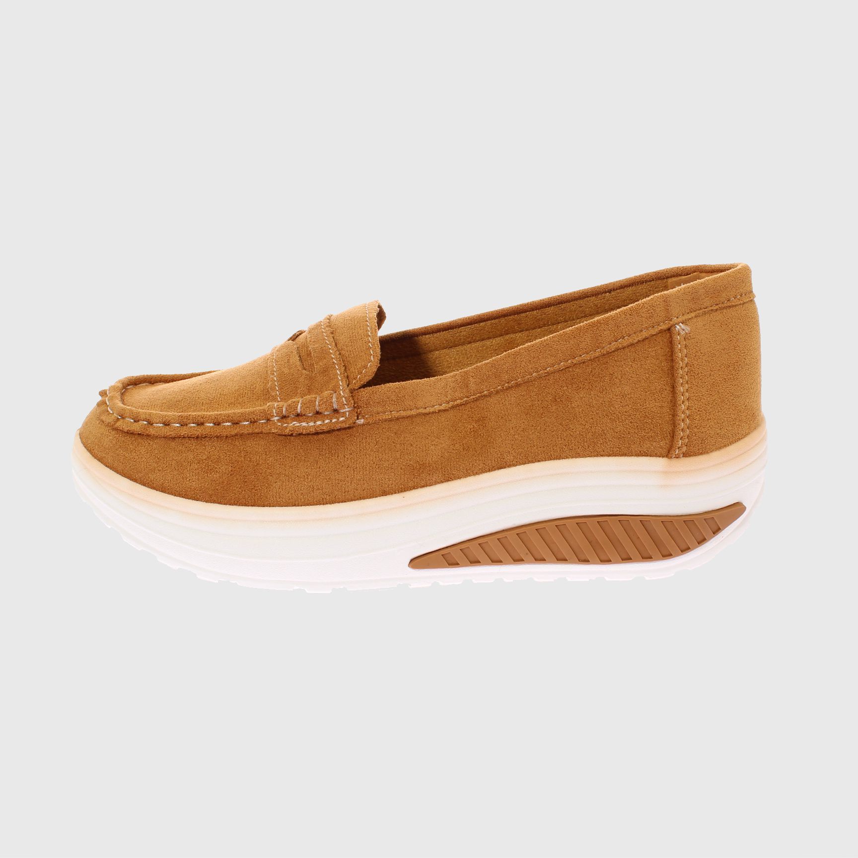 MOCASINES MUJER VIA FRANCA TEXTIL CAMEL ART. 5BX02 - 2