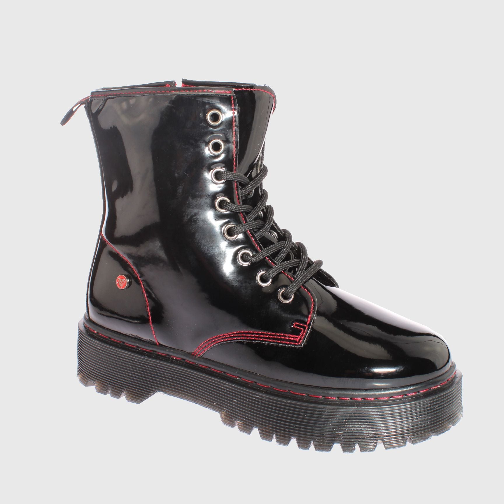 BOTIN NEGRO/ ROJO VÍA FRANCA ART. 5BM001BKRED - 1