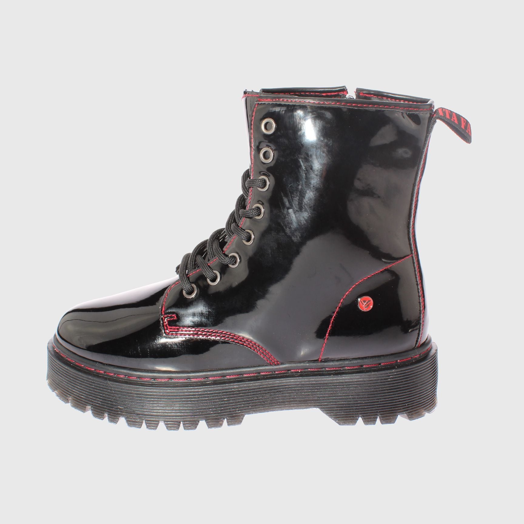 BOTIN NEGRO/ ROJO VÍA FRANCA ART. 5BM001BKRED - 2