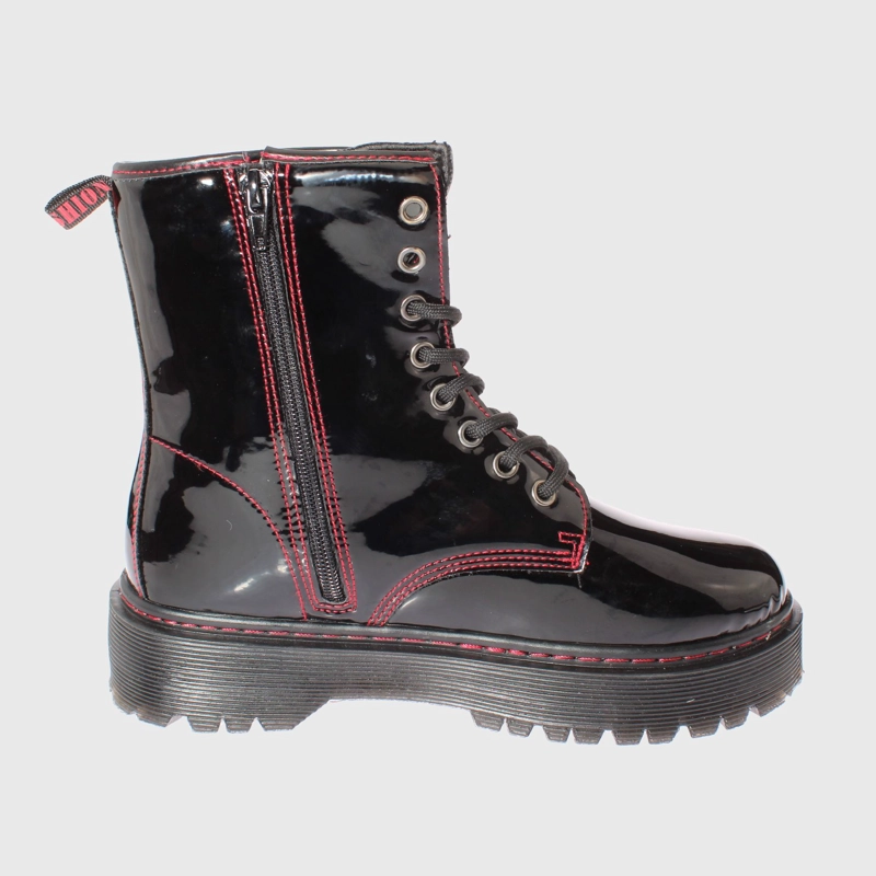 BOTIN NEGRO/ ROJO VÍA FRANCA ART. 5BM001BKRED - 4