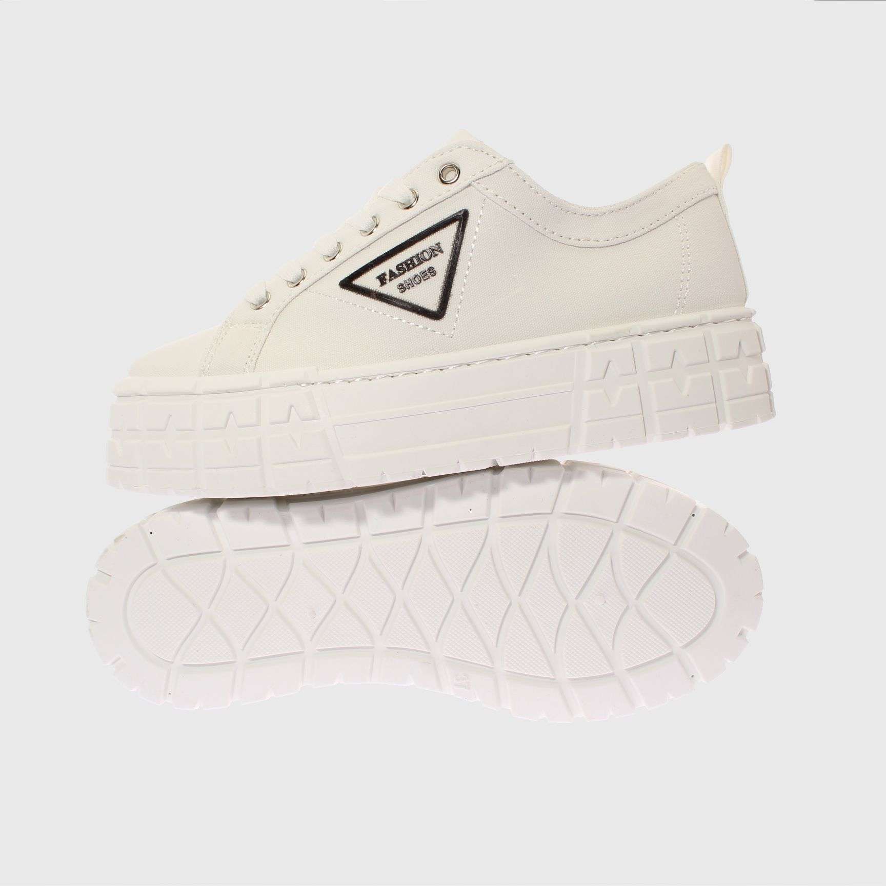 ZAPATILLAS MUJER VIA FRANCA CASUALES BLANCO LONA ANDARINA ART. 5LA7WHITE - 2