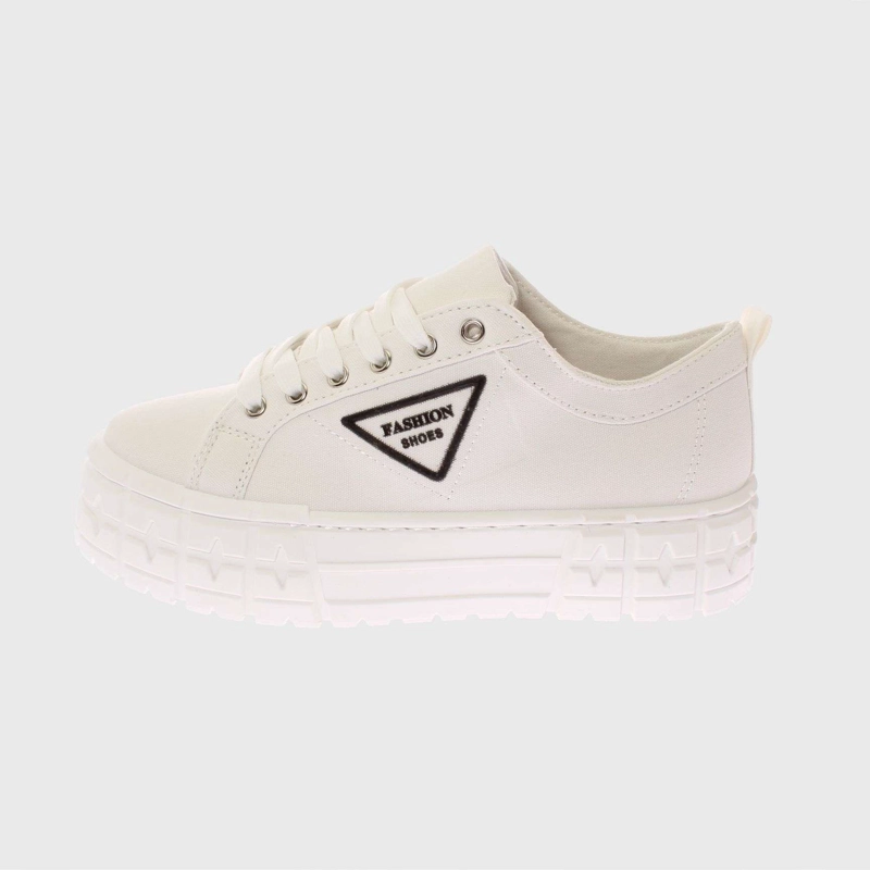 ZAPATILLAS MUJER VIA FRANCA CASUALES BLANCO LONA ANDARINA ART. 5LA7WHITE - 5