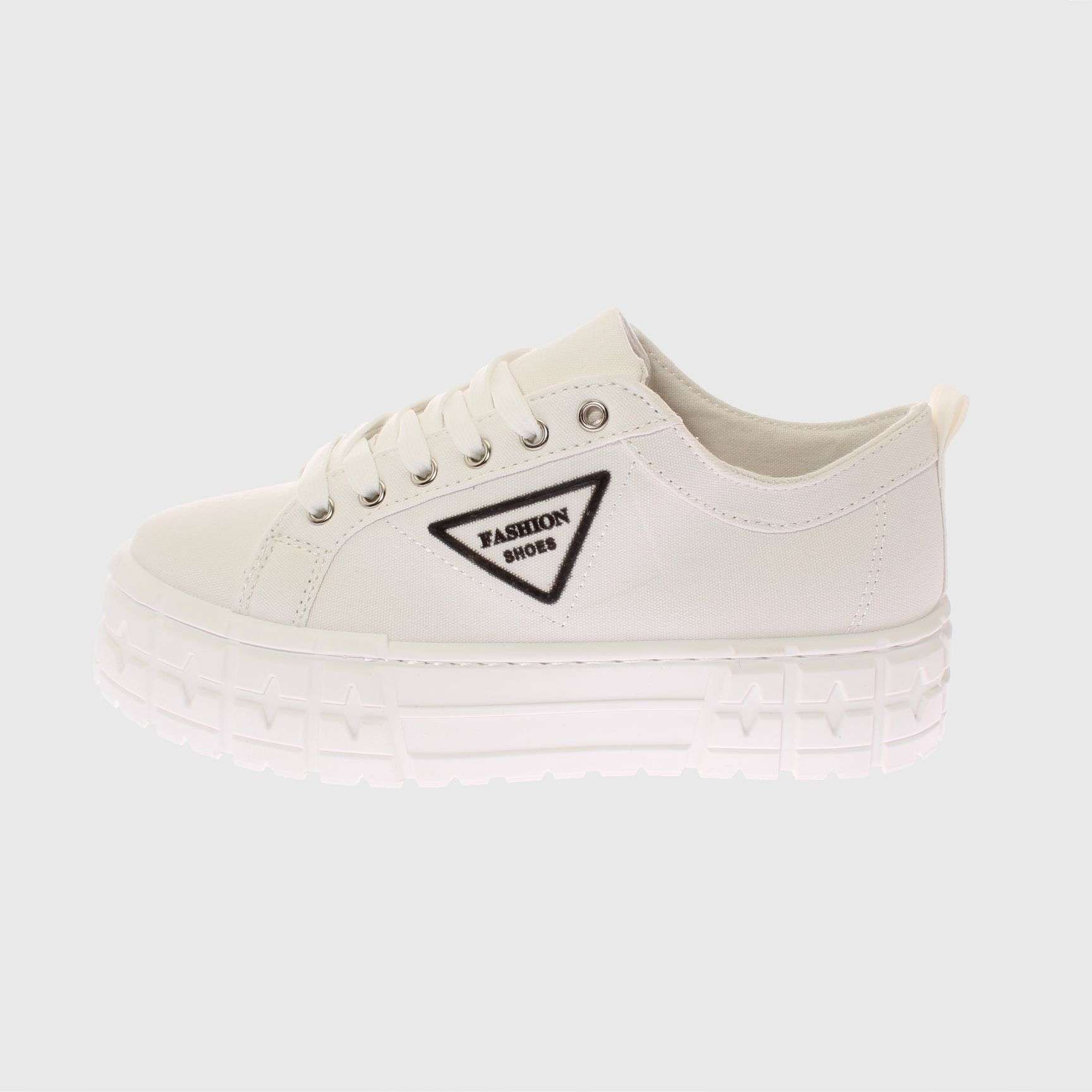 ZAPATILLAS MUJER VIA FRANCA CASUALES BLANCO LONA ANDARINA ART. 5LA7WHITE - 5