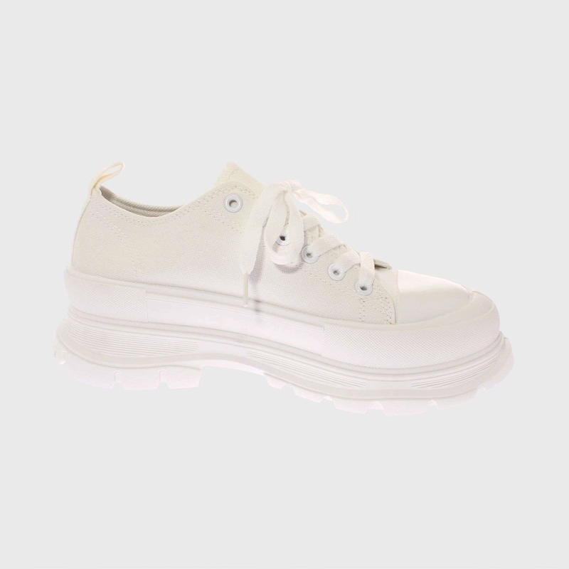 ZAPATILLAS MUJER VIA FRANCA CASUALES BLANCO LONA ART. 5BY223WHITE - 4