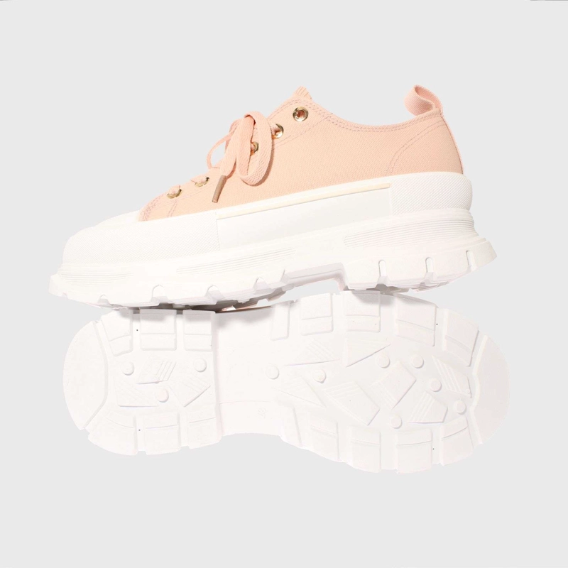 ZAPATILLAS MUJER VIA FRANCA CASUALES ROSADO LONA ART. 5BY223PINK - 2