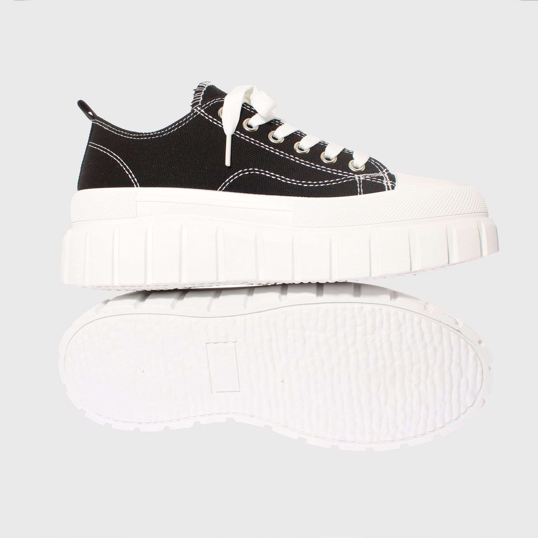 ZAPATILLAS MUJER VIA FRANCA URBANAS NEGRO LONA ART. 52111B21191BLACK - 2