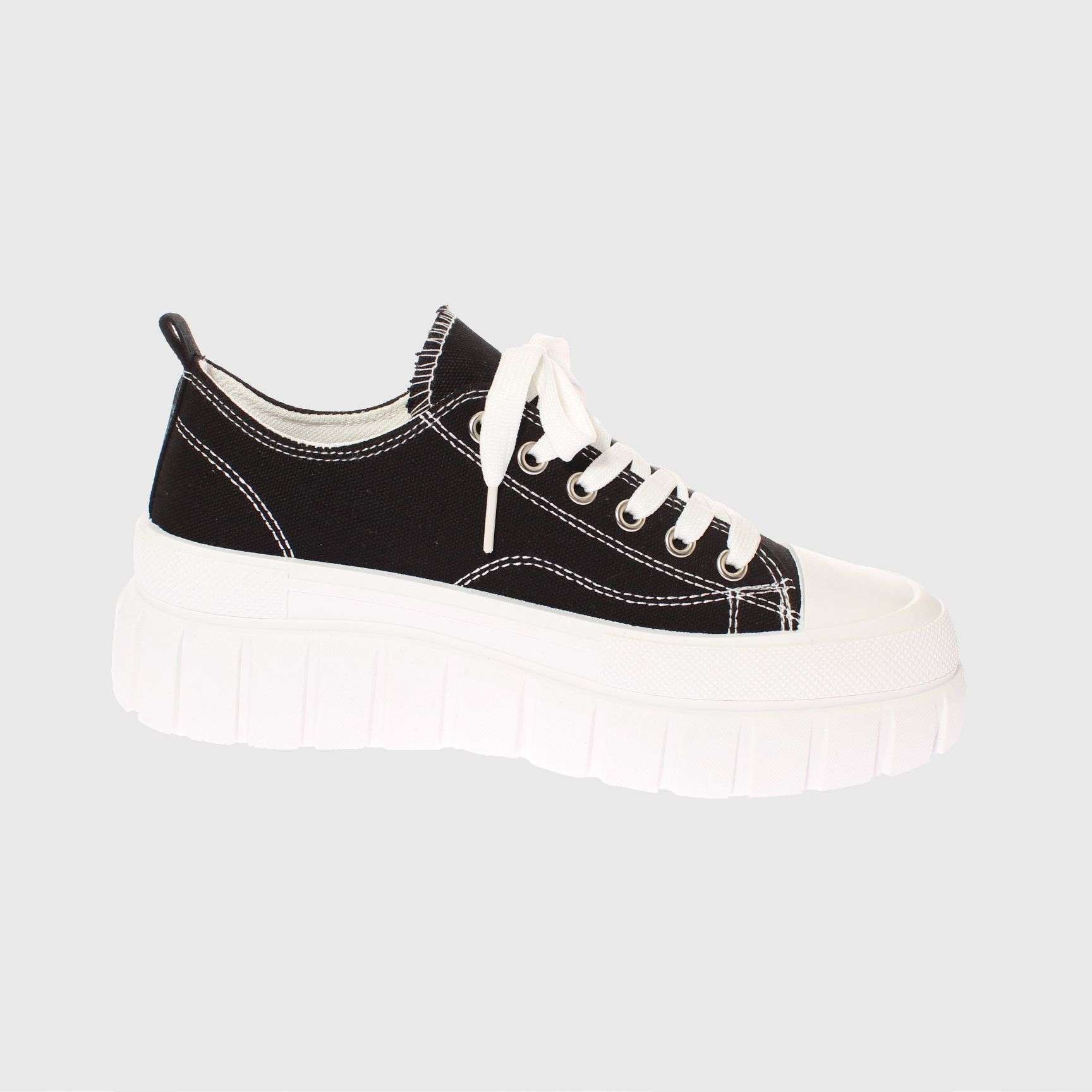 ZAPATILLAS MUJER VIA FRANCA URBANAS NEGRO LONA ART. 52111B21191BLACK - 4