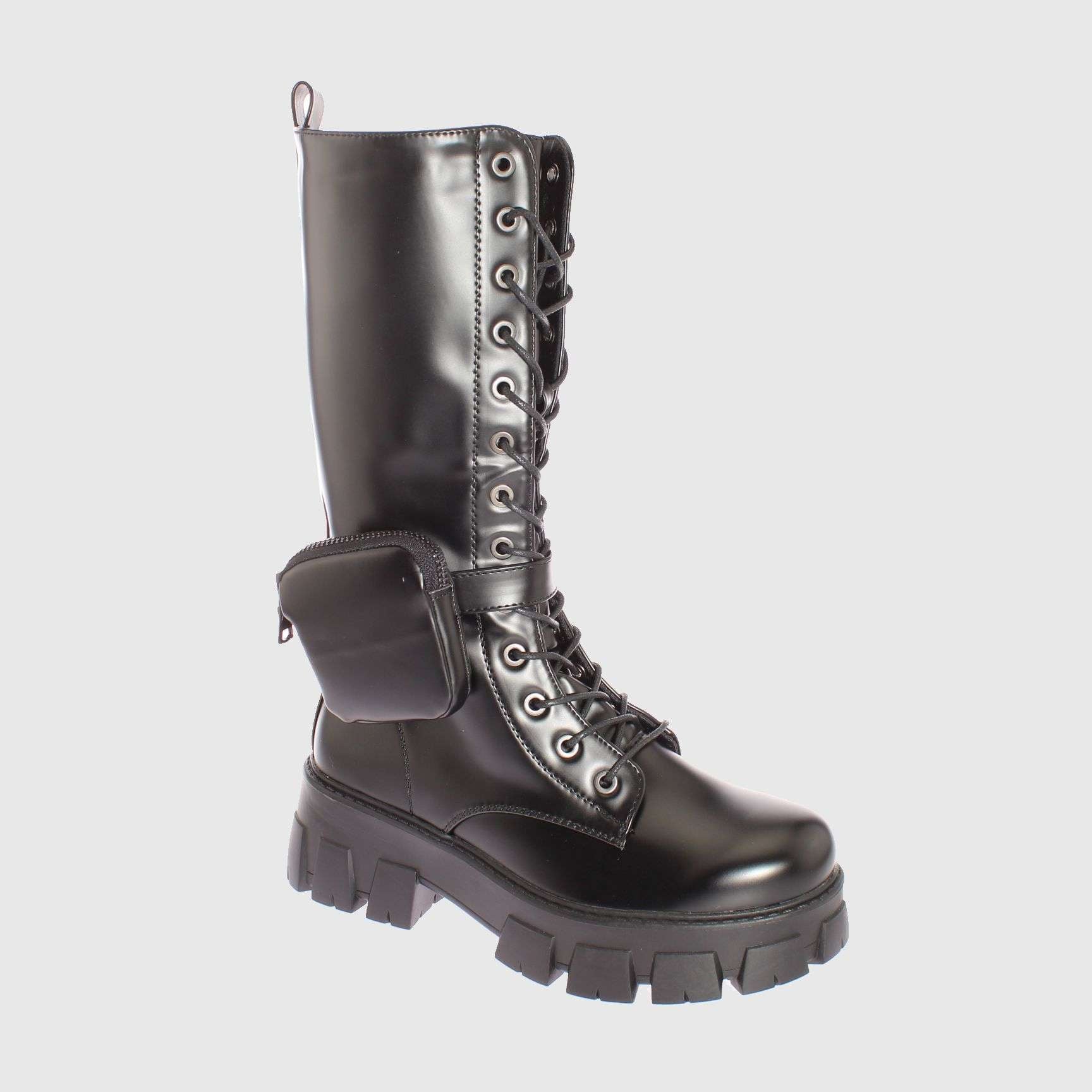 BOTAS MUJER VÍA FRANCA NEGRO CORDON ART. 521JS89NEGRO - 1