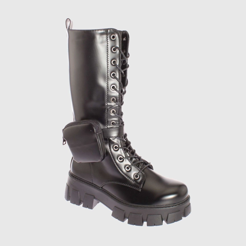 BOTAS MUJER VÍA FRANCA NEGRO CORDON ART. 521JS89NEGRO - 1