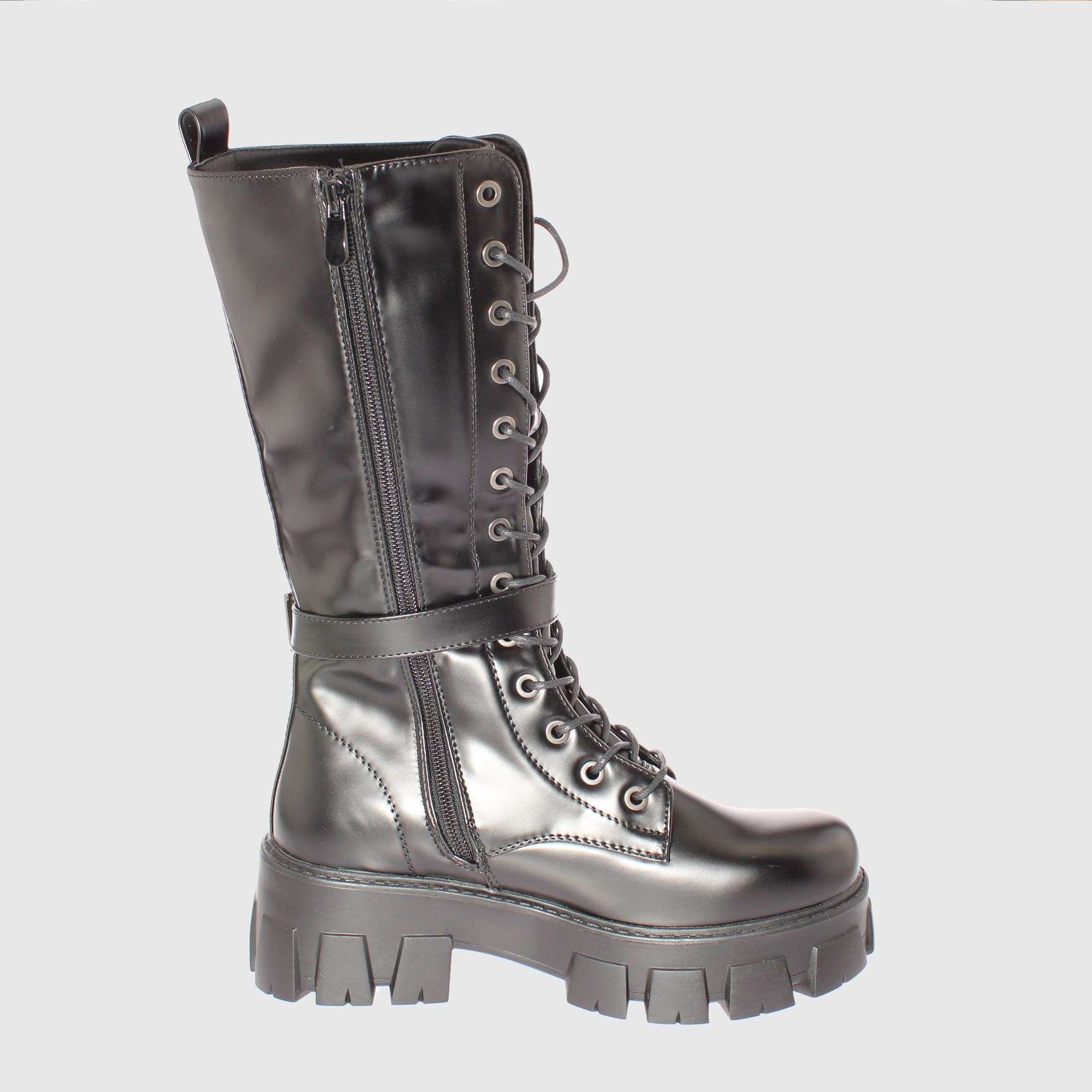 BOTAS MUJER VÍA FRANCA NEGRO CORDON ART. 521JS89NEGRO - 3