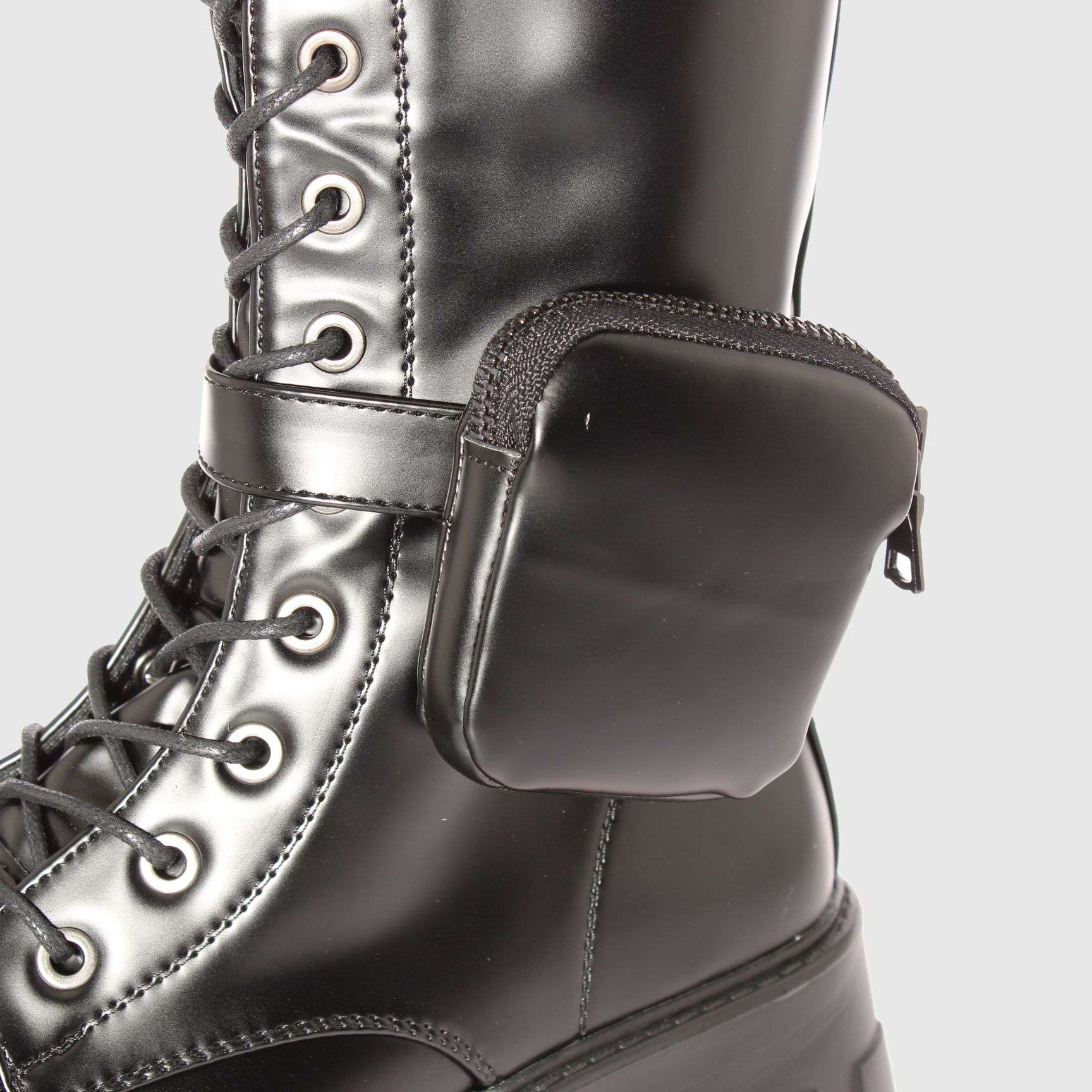 BOTAS MUJER VÍA FRANCA NEGRO CORDON ART. 521JS89NEGRO - 4