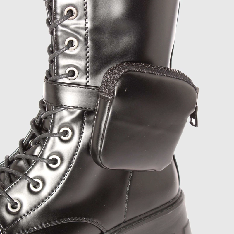 BOTAS MUJER VÍA FRANCA NEGRO CORDON ART. 521JS89NEGRO - 4