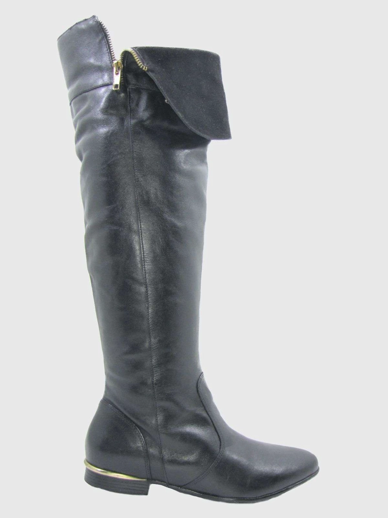 BOTAS MUJER VÍA FRANCA CUERO NEGRO ART. 5916015PRETO - 1