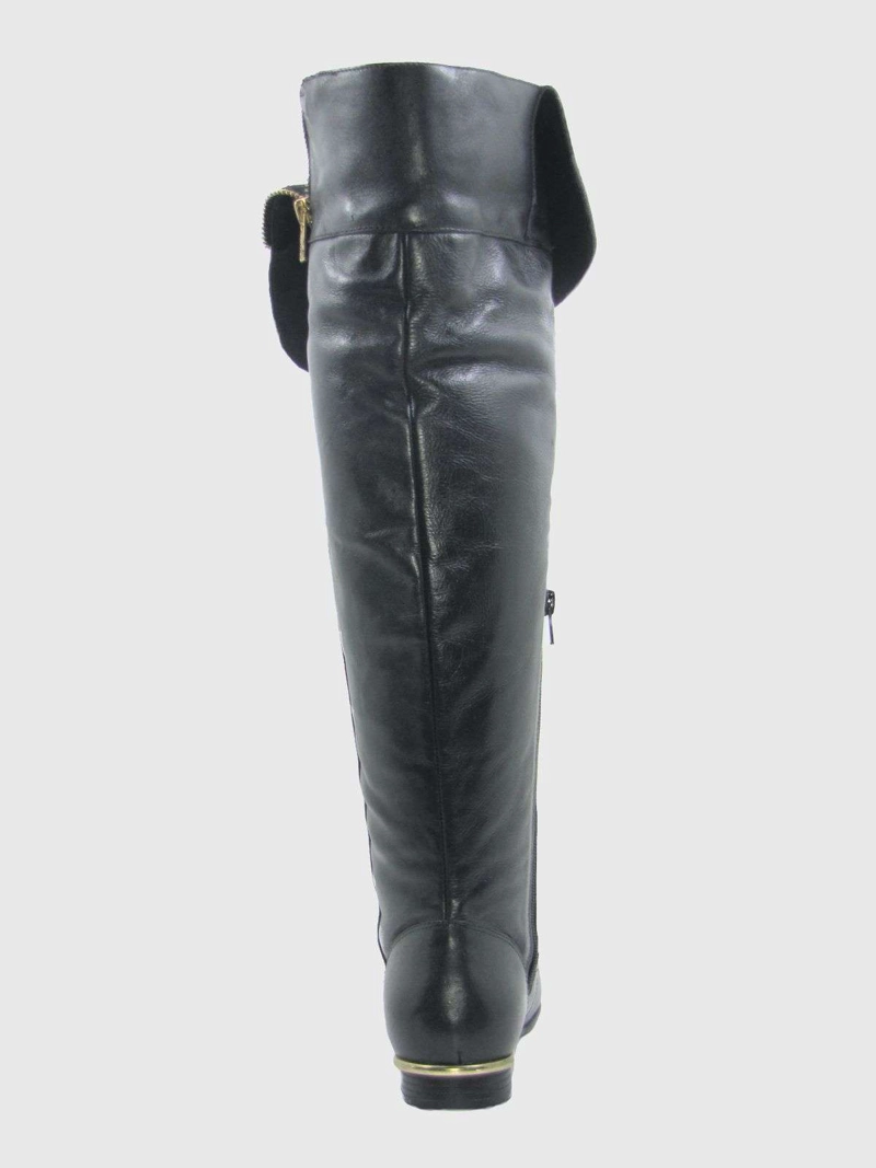 BOTAS MUJER VÍA FRANCA CUERO NEGRO ART. 5916015PRETO - 2