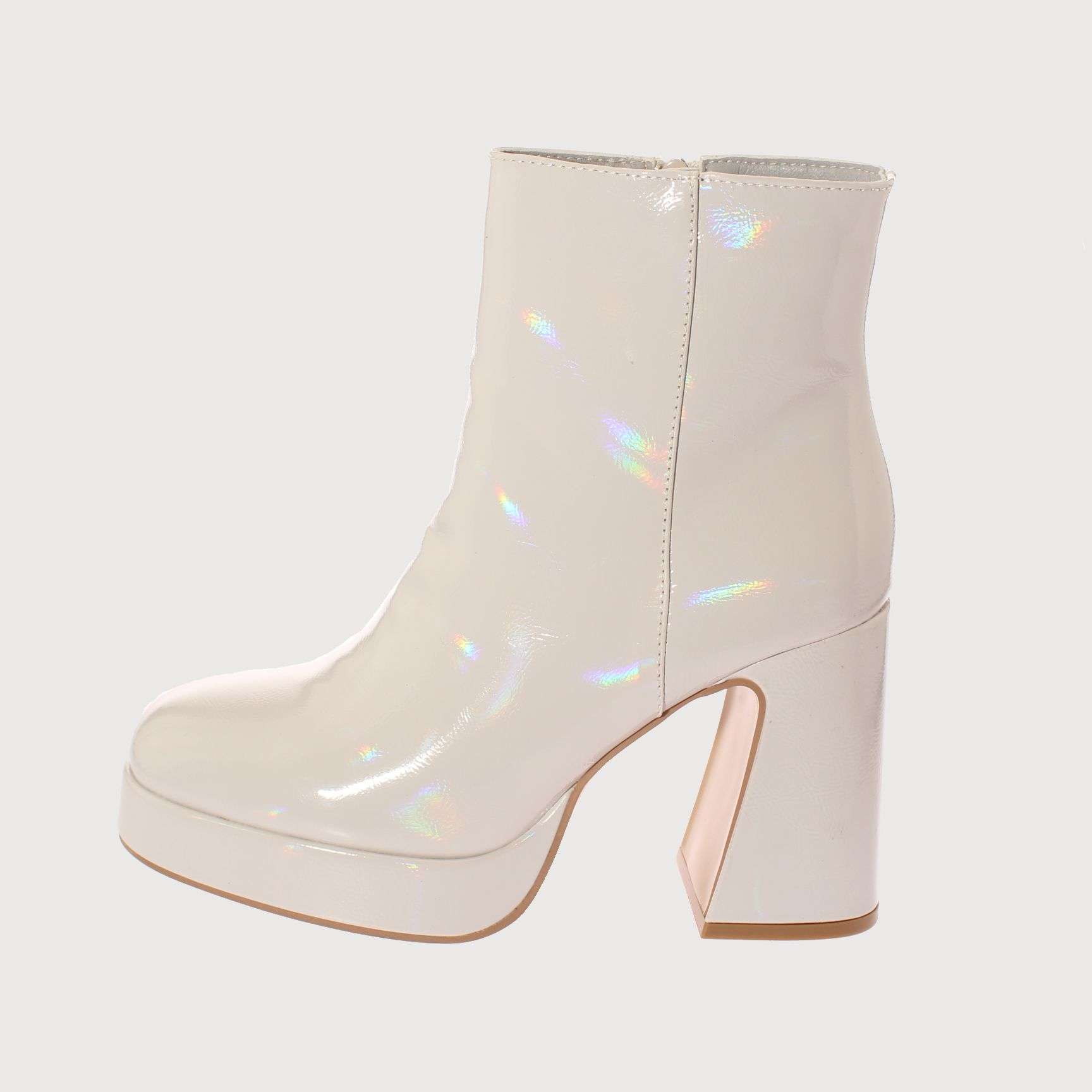 BOTAS MUJER VÍA FRANCA BEIGE TACON ANDARINA ART. 52B308BEIGE - 2