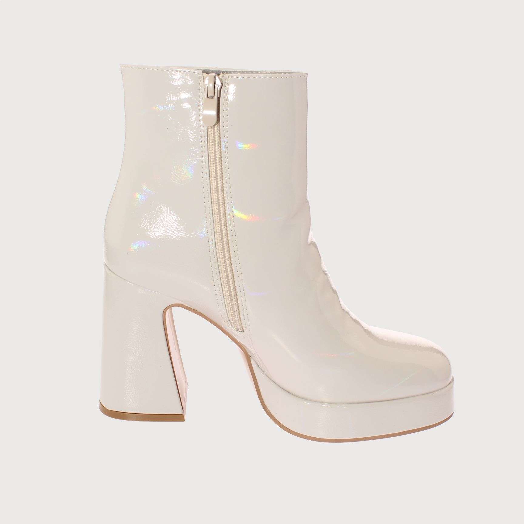 BOTAS MUJER VÍA FRANCA BEIGE TACON ANDARINA ART. 52B308BEIGE - 4
