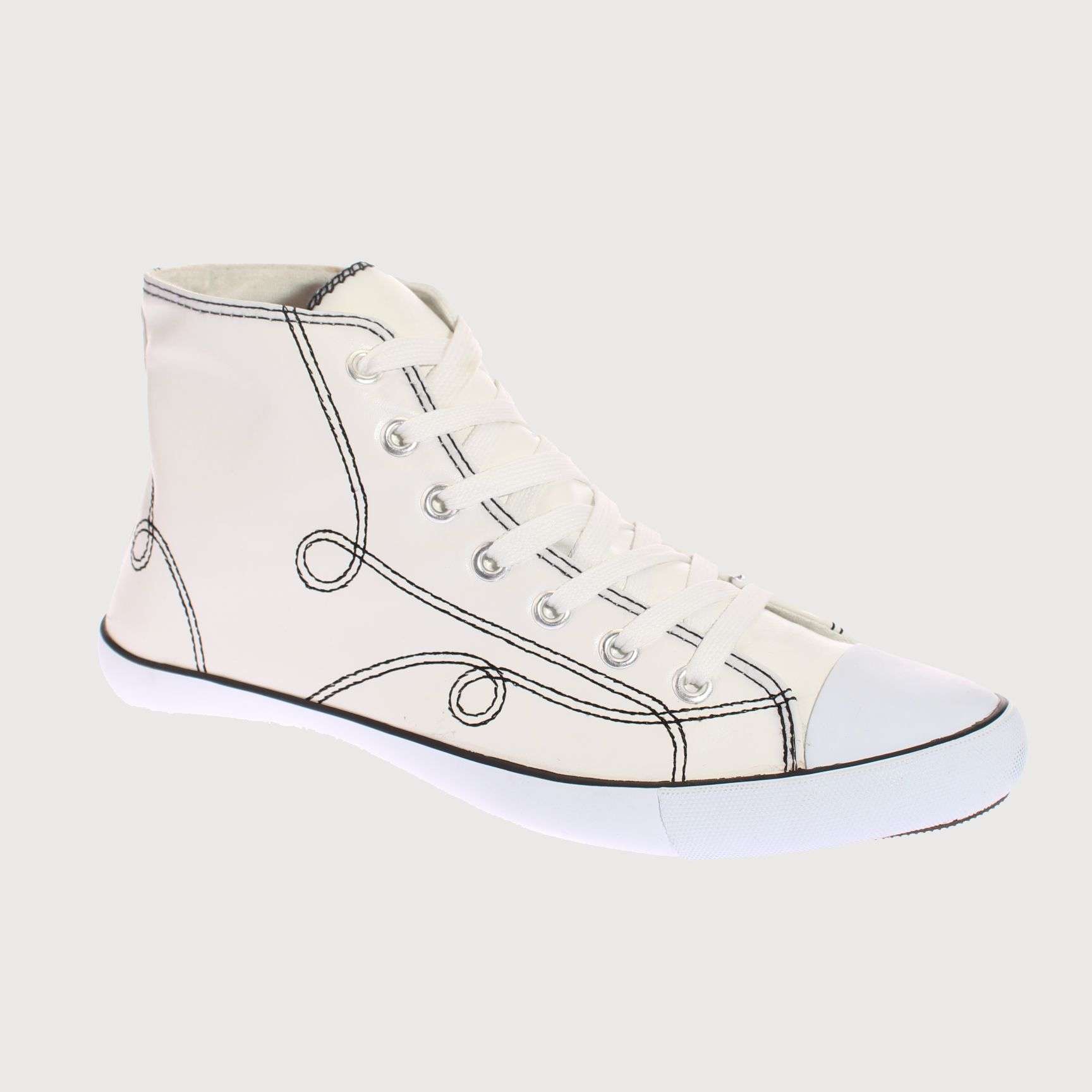 ZAPATILLAS MUJER VIA FRANCA CASUALES BLANCO LONA ART. 5DSCO1086 - 1