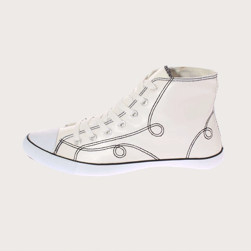 ZAPATILLAS MUJER VIA FRANCA CASUALES BLANCO LONA ART. 5DSCO1086 - 2